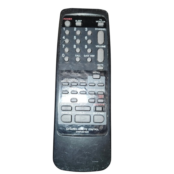 076robh020 Infrared Remote Control TV Monitor‎ Power Sleep Channel Volume Mute - Picture 1 of 4